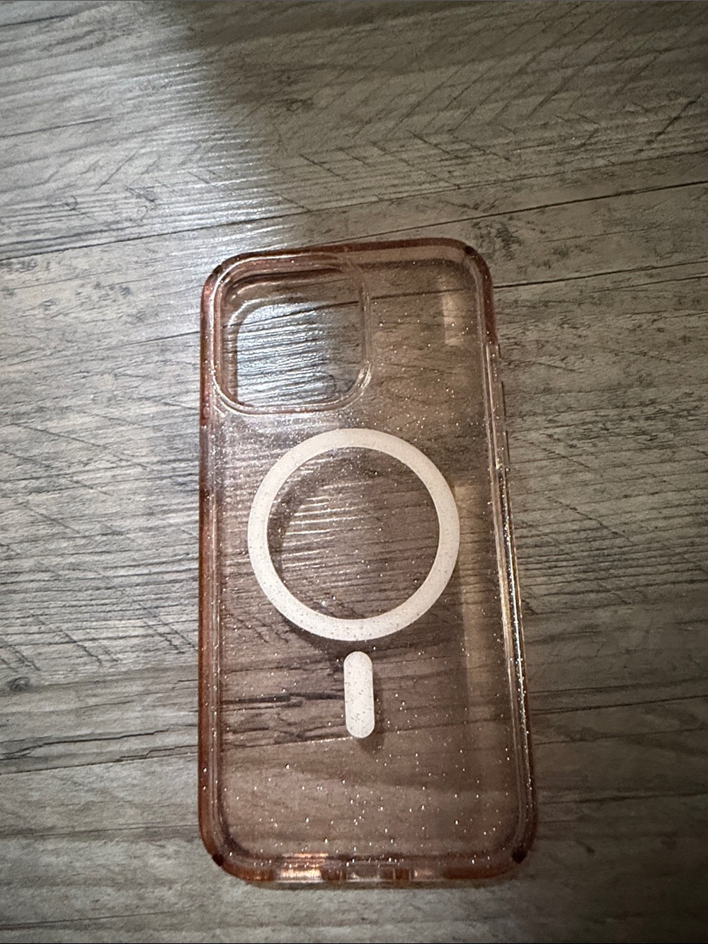 Clear Rose Gold MagSafe Compatible iPhone Case